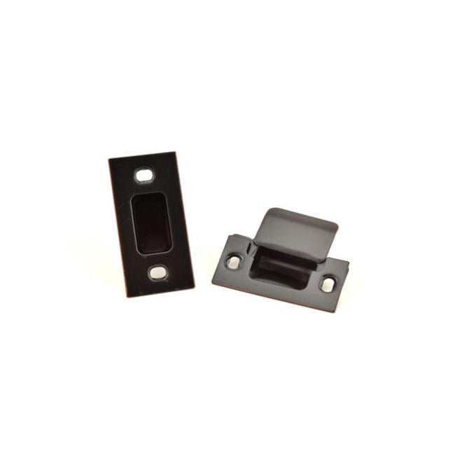 Details about   Iron Door Adjustable Strike Plate Kit including machine screws Oil Rubbed Bronze 