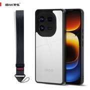 IBMRS [Precise Cutouts for Camera Lens] vivo iqoo 12 Case, Shockproof Phone Cover (Camo Black)
