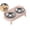 Pink, variant on Elevated Cat Bowls, 2 Stainless Steel Raised Cat Food and Water Bowl Set, Splash Proof, Whisker Fatigue Friendly, Dishwasher Safe for Cats and Small Dogs