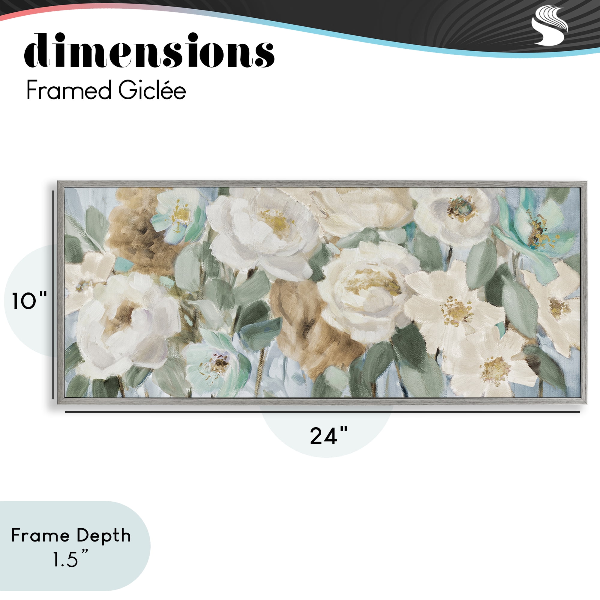 Stupell Industries Promise of Giverny Gray Framed Giclee Art, design by Lanie Loreth
