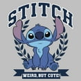 thumbnail image 2 of Womens Lilo & Stitch Weird But Cute Logo T Shirt, 2 of 4