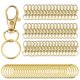 thumbnail image 1 of 100pcs Swivel Clasp Lanyard Snap Hook with Key Ring, Keychain Clip Hook Lobster Claw Clasp, 1 of 5