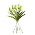 thumbnail image 1 of Mini flor artificial oficina en casa decoración floral fiesta de boda decorativa PU flor falsa, púrpura claro 5 piezas Speravity ZHF0582-06B, 1 of 6