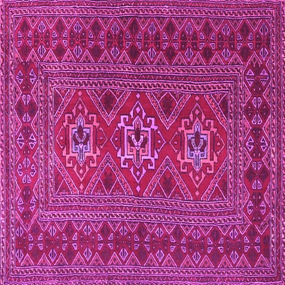 Ahgly Company Indoor Square Persian Pink Traditional Area Rugs, 3' Square