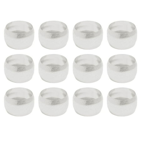 

12x Iron Napkin Rings Wedding Towel Holder Buckle Dinner Table Party Banquet