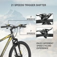 thumbnail image 6 of CLEARANCE! Elecony 26 Inch Mountain Bike, Shimano 21 Speeds with Mechanical Disc Brakes, High-Carbon Steel Frame, Suspension MTB Bikes Mountain Bicycle for Adult & Teenagers, 6 of 8