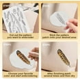 thumbnail image 4 of 44Pcs Feathers Water Soluble Hand Sewing Stabilizers 8.3"x11.7" Feathers Embroidery Pattern Stabilizer 4 Sheets Stick and Stitch Embroidery Paper Sticker, 4 of 8