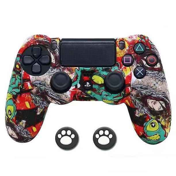 Controlador de silicona Skin Grip Case Anti Slip Cover Protector para Sony Ps4