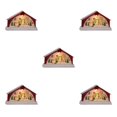 thumbnail image 3 of Maytalsory Resin Christmas Scene Snow House LED Decoration Desktop Village Set Snowman 5Set, 3 of 6