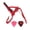 Red, variant on Riousery Alloy Guitar Capo Quick Tone Change Portable Instrument Accessory for Playing Performance, Gold