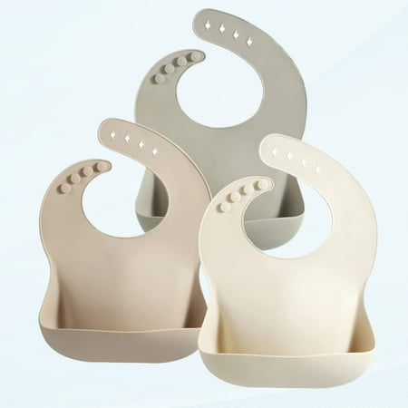

Silicone Baby Bib for Girls Boys | Adjustable Waterproof Dining Bibs | BPA Free Soft Silicone Bibs for Babies and Children with Large Pocket Food Holder