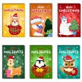 thumbnail image 1 of Juego de tarjetas de felicitación navideñas Tarjeta de felicitación creativa con pegatina de sobre, 1 of 5