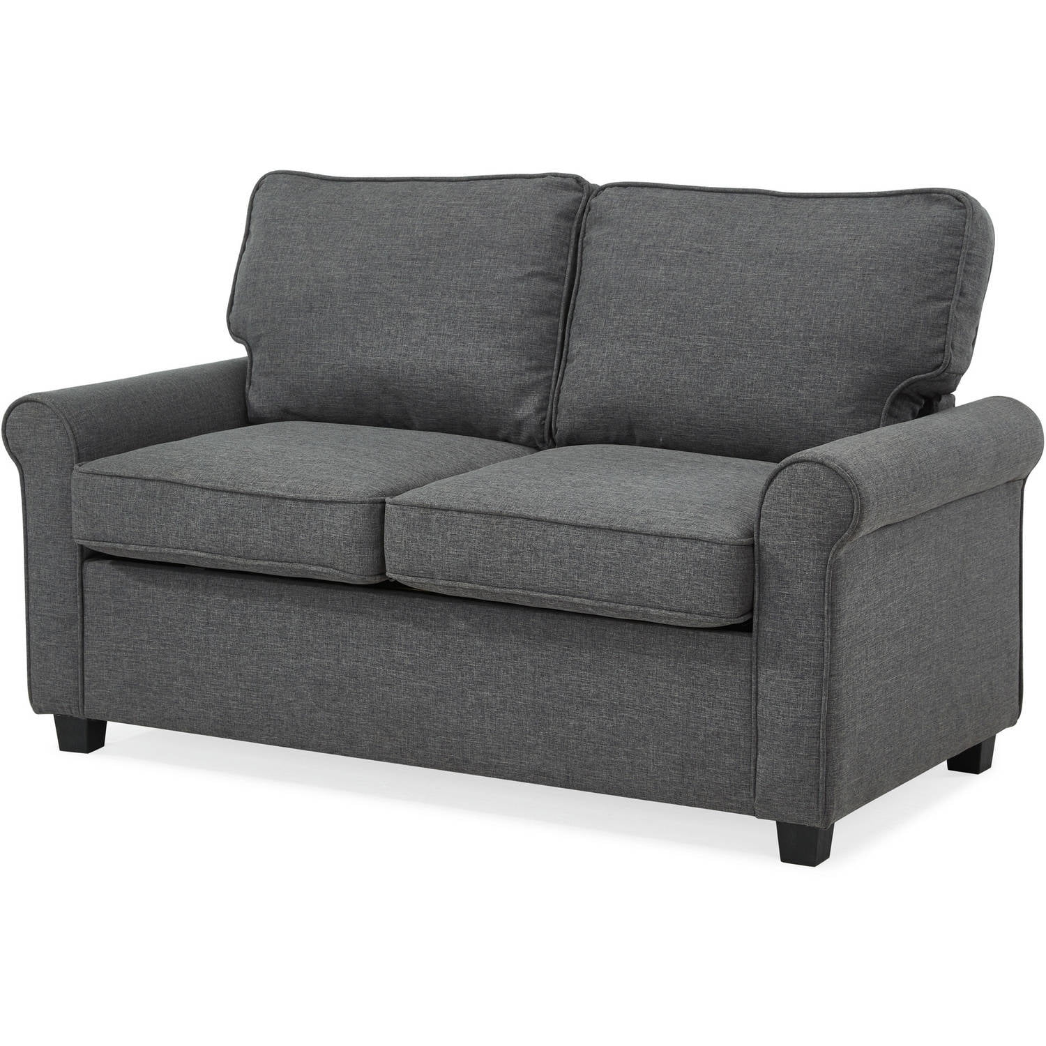 Mainstays Sofa Sleeper with Memory Foam Mattress Grey Walmart