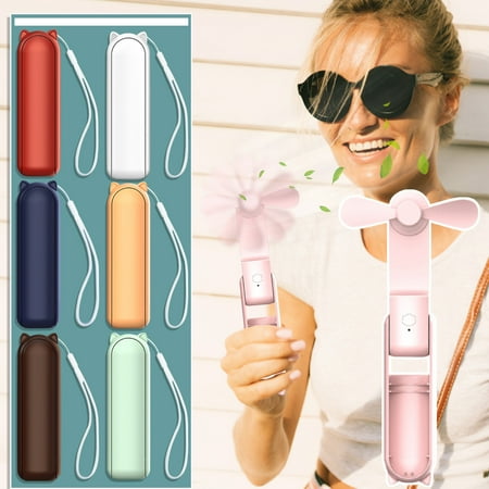 

Handheld Mini Fan 2000mAh Battery Powered Fan Handheld Mini Fan Hand Fan Portable USB Rechargeable Small Pocket Fan 2000mAh Battery Operated Fan With Power Bank For Travel Outdoor