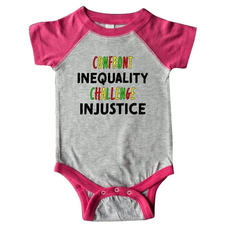 

Inktastic Confront Inequality Challenge Injustice Gift Baby Boy or Baby Girl Bodysuit