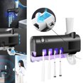 thumbnail image 1 of Bsvklp Soporte para Cepillo Dientes UV Desinfectante Solar para Baño (inducción Negra), 1 of 9