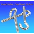 thumbnail image 5 of Perno de gancho M5 Gancho de anillo de tornillo Acero inoxidable 304 Perno de gancho de acero de alta dureza Artículo colgante Gancho de tornillo para colgar candelabros Manualidades 10PCS, 5 of 5