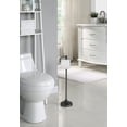thumbnail image 2 of SunnyPoint Deluxe Free Standing Heavy Weighted Toilet Tissue Paper Roll Holder Stand (Black Nickel), 2 of 4
