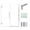 thumbnail image 2 of Transolid Ehtb59297610c-T Elizabeth 76" High X 59" Wide Hinged Semi Frameless Shower Door, 2 of 7