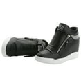 thumbnail image 2 of rismart Women's Wedge Platform Bootie Fashion Sneakers Black 7, 2 of 5