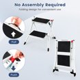 thumbnail image 3 of Folding 2 Step Ladder wiht Anti-Slip Pedal and Large Foot Pads, 3 of 5
