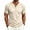 Khaki, variant on Men's Short Sleeve T-ShirtWaffle Henley , Contrast Stitching Raglan Sleeve Breathable Summer Casual Top,Blue,M