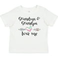 thumbnail image 3 of Inktastic Grandma and Grandpa Love Me Heart Grandchild Boys or Girls Baby T-Shirt, 3 of 5
