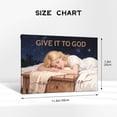 thumbnail image 4 of Inspirational Sleep Quote Wall Art Canvas - Give it to God and Go to Sleep, Positive Christian Decor for Bedroom Home Office, Ready to Hang, 4 of 8