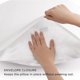 thumbnail image 4 of Juego estándar de 2 fundas de almohada de satén, color blanco puro, sedoso, para cabello y piel, 51 x 66 cm, fundas de almohada con cierre de sobre, similares a las fundas de almohada de seda, 4 of 5