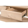 thumbnail image 2 of Coder Crossing Traditional Alder Wood Coffee Table with Shelf in Natural, 2 of 5