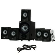 Acoustic Audio AA5172 Home Theater 5.1 Bluetooth Speaker System with USB and 2 Extension Cables