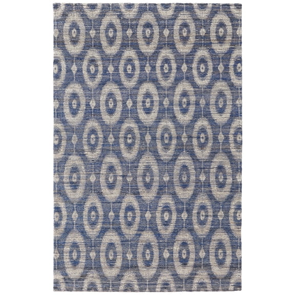 Feizy Lilliana Transitional Geometric, Blue/Gray/Tan, 8' x 11' Area Rug Handmade Reversible Casual Polka Dots Floor Rug for Living room Bedroom