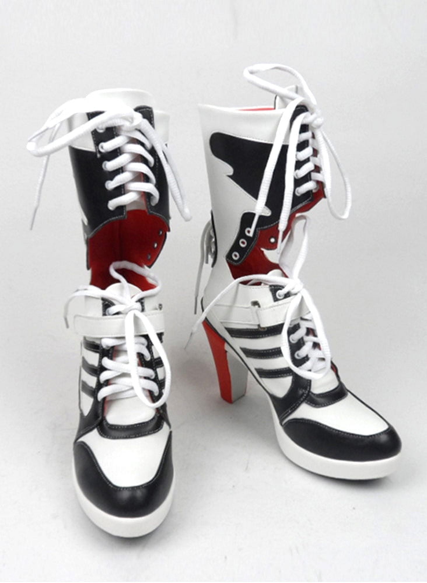 Harley Quinn High Heeled Cosplay Boots for Women, Suicide Squad