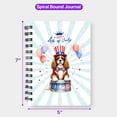 thumbnail image 5 of Happy 4th of July Patriotic Cavalier King Charles Spaniel Marching Band Uniform Balloons Fireworks Spiral Bound Journal Dog Lover Gifts 5x7in Spiral Notebook - 13009, 5 of 5