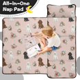 thumbnail image 4 of Poodle and Flowers Pink Pattern Teens Toddler Nap Mat with Pillow, Sleeping Mat Bag for Preschool Daycare 51"x22", 4 of 6