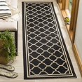 thumbnail image 2 of Safavieh Courtyard Black Indoor Outdoor Rug - Runner 2'3" x 22', 2 of 4