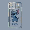 thumbnail image 3 of Disney Stitch-funda de teléfono para iPhone 14 Pro Max 13 12 11 Pro Max Mini XR XS X 8 7 6S Plus SE 2020, funda trasera transparente de silicona suave, 3 of 4