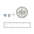 thumbnail image 4 of Heart Birthstone Stud Earrings, 4 of 4
