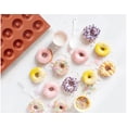 thumbnail image 3 of Funshowcase Mini Donut Silicone Mold 18 Cavity With a mini donut chocolate cookie mold, 3 of 5