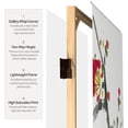 thumbnail image 3 of Handmade 6' Canvas Wood and Cherry Blossom Room Divider, 3 of 7