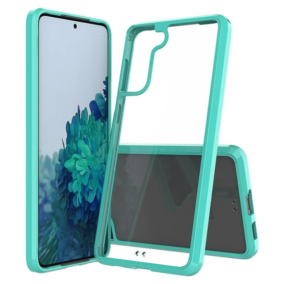 For Samsung Galaxy S21  5G Shockproof Scratchproof TPU   Acrylic Protective Case(Green)