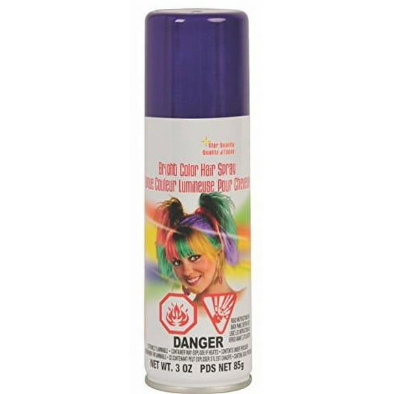 Rubie's Bright Color Hairspray, Purple 2 Oz.