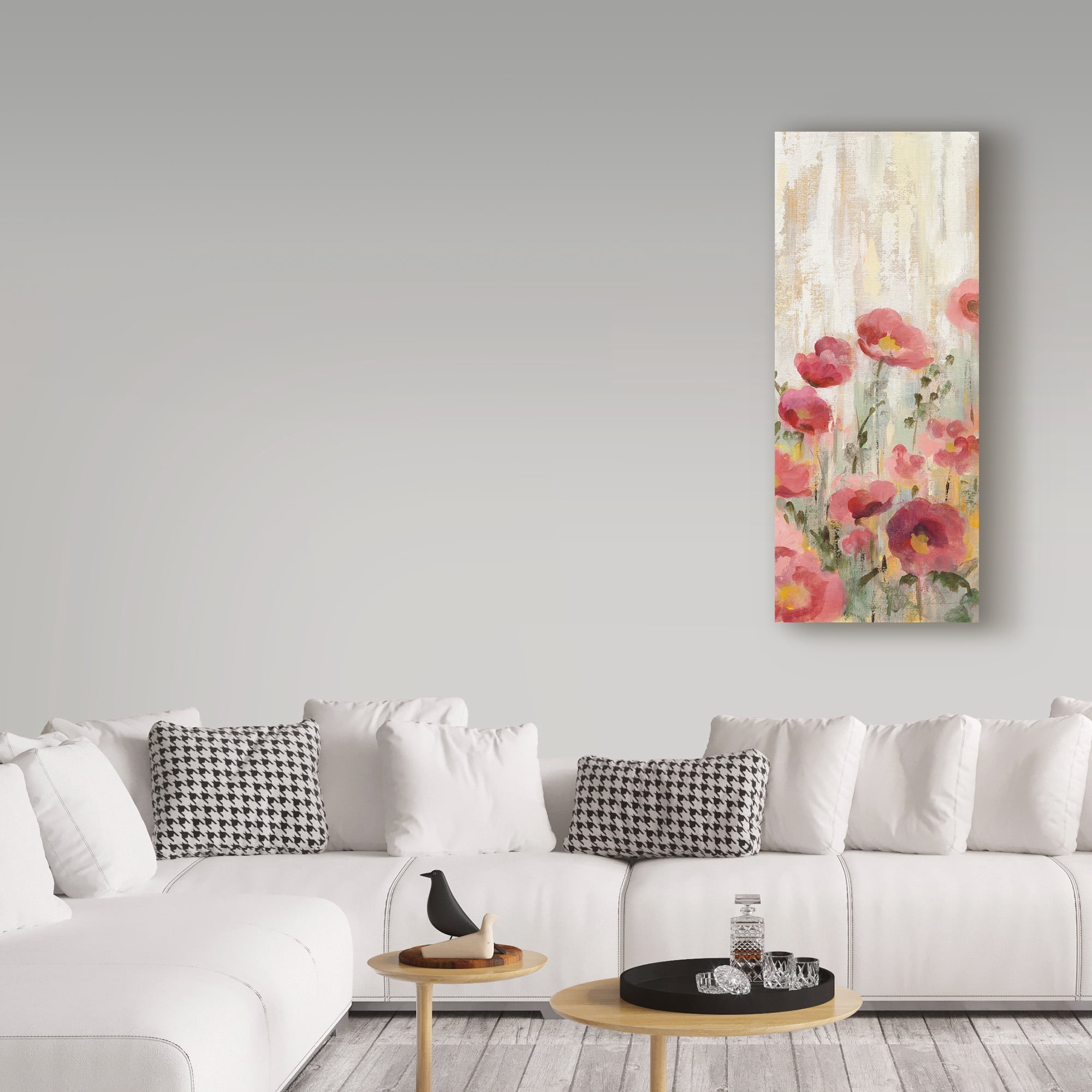 Trademark Fine Art 'Sprinkled Flowers Panel II' Canvas Art by Silvia Vassileva