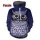 thumbnail image 3 of Nuevas sudaderas con capucha con estampado 3D de búhos y animales para hombre, sudaderas con capucha de moda Y2k, sudadera de hip hop, jersey Harajuku, ropa para mujer, 3 of 5