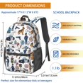 thumbnail image 3 of Police and German Shepherd 17" Waterproof Oxford School Backpacks for Teens, S-Shape Padded Straps, for School, Travel, Hiking, Camping, 3 of 5