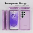 thumbnail image 6 of For Samsung Galaxy S23 Ultra Case, Heavy Duty Shockproof Protection Phone Cases, Anti-Drop, Dual Layer Transparent Protective Cover Compatible with Samsung Galaxy S23 Ultra 6.8 inch, Crystal Purple, 6 of 6