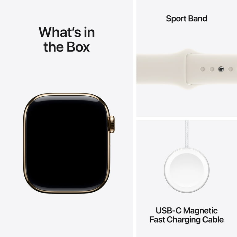 Apple Watch Series 10 GPS + Cellular 42mm Gold Titanium Case Apple Watch Series 10 GPS + Cellular 42mm Gold Titanium Case