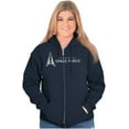 thumbnail image 3 of United States USSF Space Force Logo Zip Up Hoodie Men's Women's Brisco Brands S, 3 of 6