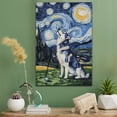 thumbnail image 2 of Alaskan Malamute Vintage Dog Golf Canvas – Artistic Sports, Alaskan Malamute Dog with Golf Stretched Canvas Size 8x12 Wall Print for Bedroom, Living Room, Office, 2 of 5