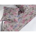thumbnail image 2 of Bohemian Blooms Bed Runner Set, Romantic Aura Pattern of Floral Boho with Neutral Leaves Print, Decorative Bedding Scarf & 2 Pillow Shams for Hotels Homes, Queen, Pale Pink Lavender Blue, by Ambesonne, 2 of 3